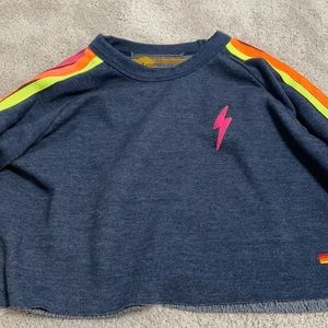 Womens size XS aviator nation cropped sweatshirt